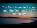 The New Moon in Pisces and the Temptation of Immensity