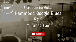 BOOGIE Blues Backing Track GUITAR Jam in C ( 12 bars blues)