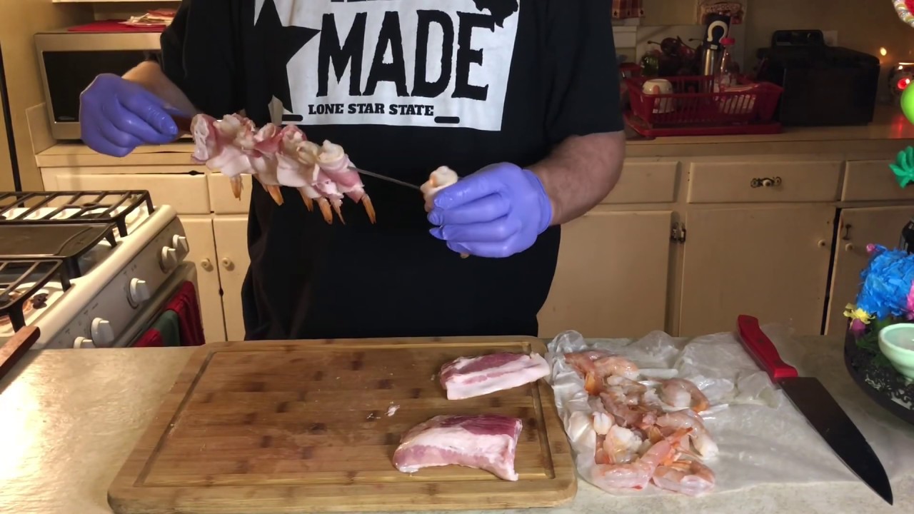 How to make Bacon Wrapped Shrimp - YouTube