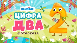 Учимся считать. Мультфильмы для детей от BAMBINIC | Цифра 2  | 0+