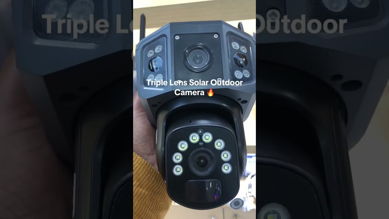 10mp Triple Lens/Screen 4g Solar Cctv Camera