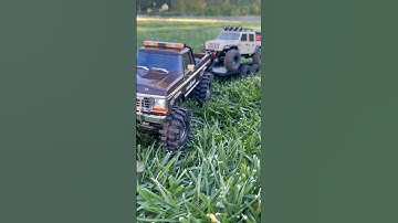 TRX-4M Towing My SCX24 Jeep Gladiator! #trx4m #scx24 #Trx4mhightrail #traxxas #injora # rccrawler