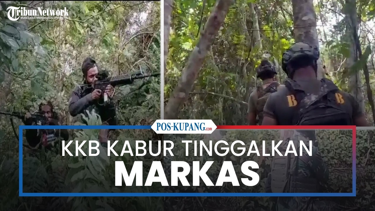 Terdesak saat Kontak Tembak dengan TNI-Polri, KKB Kabur Tinggalkan Markas