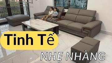 Ghế sofa da - Sự kết hợp hoàn hảo với không gian phòng khách đẹp.