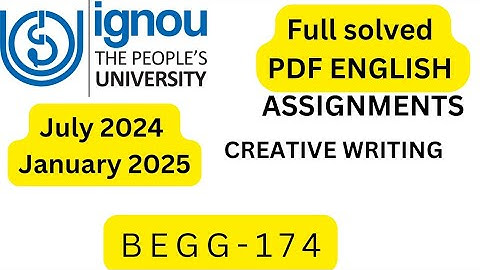 BEGG-174 SOLVED ASSIGNMENT 2024-25