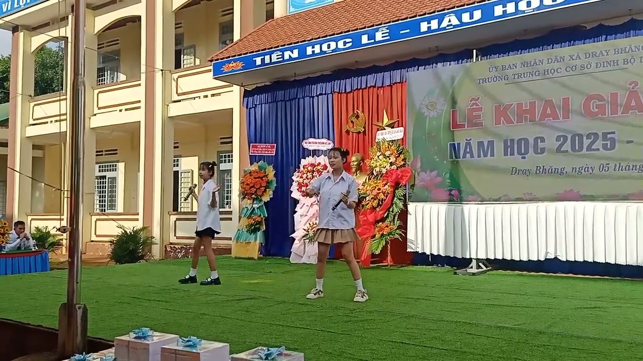 Hát song ca Chào năm học mới♥️An Nhiên và Linh Đan ♥️