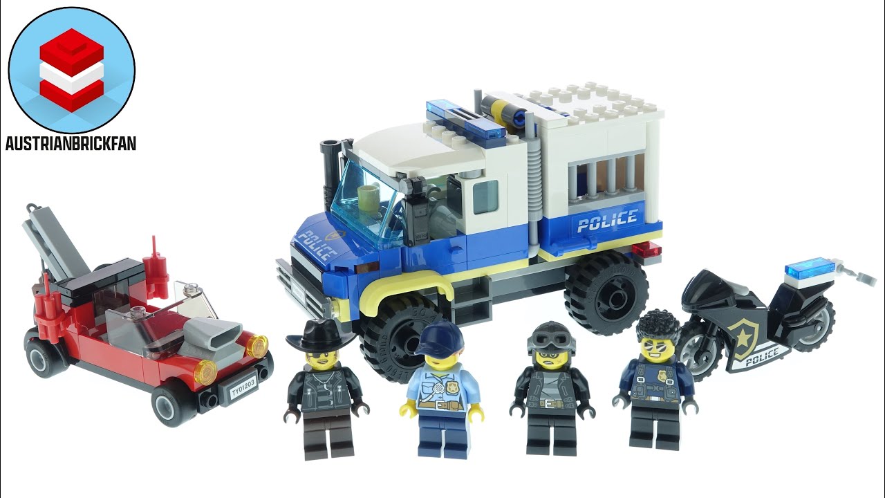 vriendschap Aanbeveling plank Lego City 60276 Police Prisoner Transport - Lego Speed Build Review -  YouTube