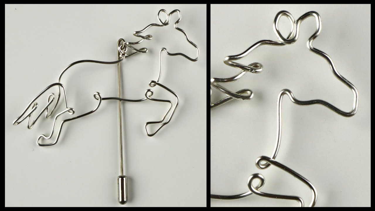 Wire Horse Stick Pin Wire Jewelry Making Tutorial YouTube