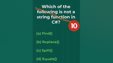 Multiple Choice Question - Q006 - Dotnet Scholar #Shorts #CSharp #Dotnet #developer #programmer