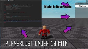 Roblox Studio | Scripting | PlayerList