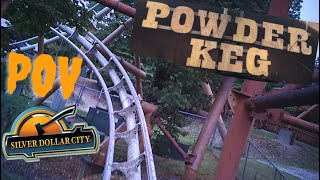 Powder Keg On-Ride POV Front Row Silver Dollar City Branson MO Steel Launch Roller Coaster Review