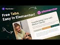 How to Create Tabs Easy in Elementor for Free? - King Addons for Elementor