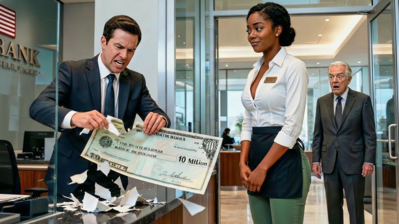 Bank Manager Ripped Up a Black Waitress’s $10M Check...Then Her Boss Said “Sir”
