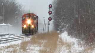 RARE 3 Differnt types of SD40 CN 725 @ Carvel AB 23MAR12 Ex. UP SD40-2 5386 Leading