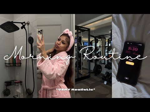 *REALISTIC* Morning Routine! living alone at 18! cooking, shower routine, gym + trip prep | Yonikkaa