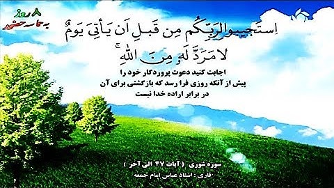 الشوری 47-53  - القارئ عباس إمام جمعة