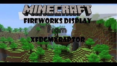 Minecraft Firework Display