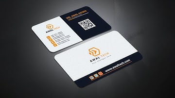 How to create a professional visiting card design in photoshop - visiting card design in photoshop