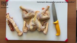 Comment découper un poulet en crapaudine ?