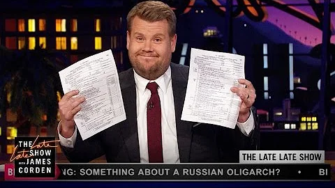 James Corden Has Trump's Tax Returns