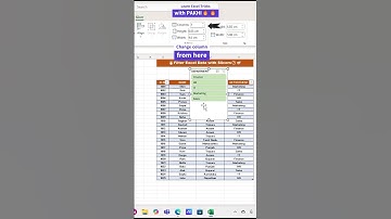 Slicer in excel😎🤗| Quick and Easy Tutorial👍⌛🔥 #spreadsheet #shorts
