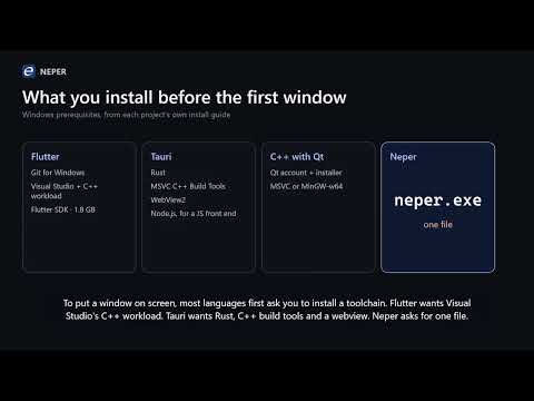 Neper for Desktop Development