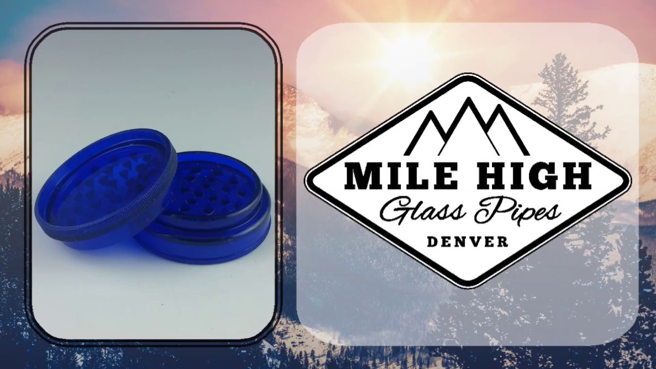 2.35" Blue Plastic 2 Piece Grinder