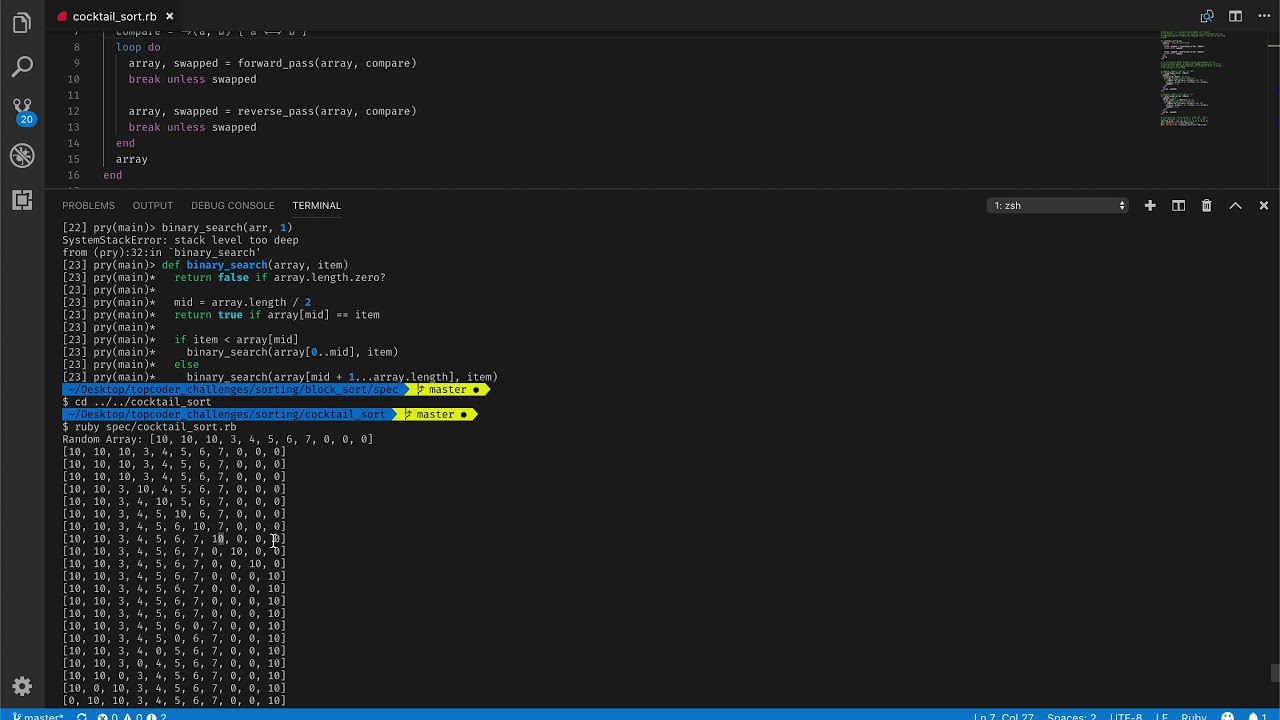 Cocktail Sort Demo - YouTube