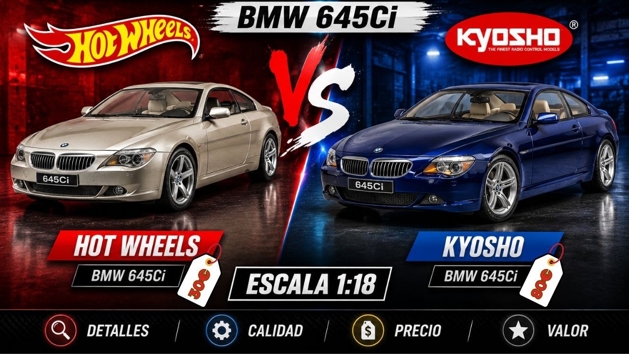 ? Hot Wheels vs Kyosho ?BMW 645Ci 1:18 Is it worth paying more 