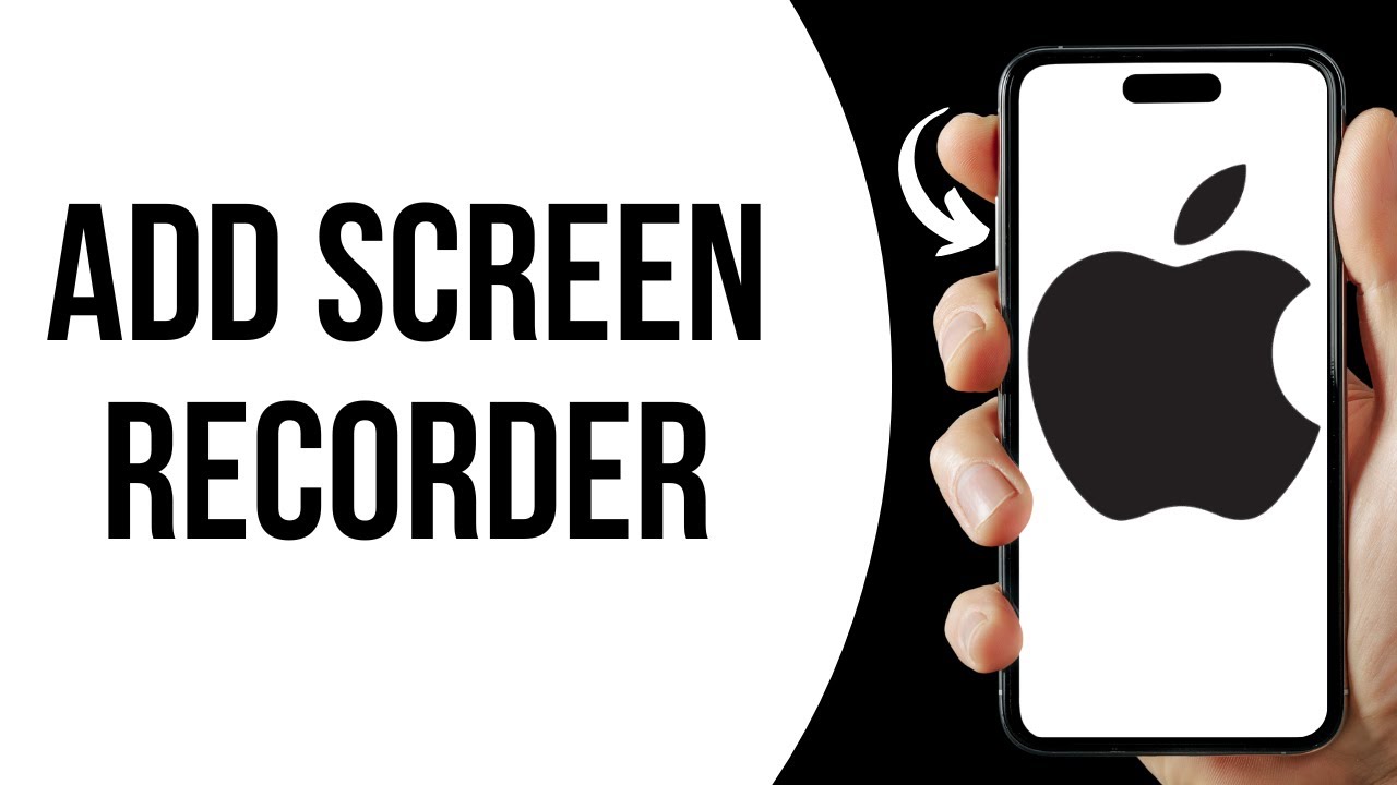 How to add screen recording widget to iPhone control center ? - YouTube