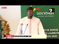 OUSMANE SONKO AU CEREMONIE DE REMISE DES PRIX AUX LAUREATS DU GOV'ATHON