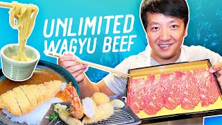 UNLIMITED WAGYU Beef Hotpot & BEST MUST TRY Katsu in Tokyo Japan