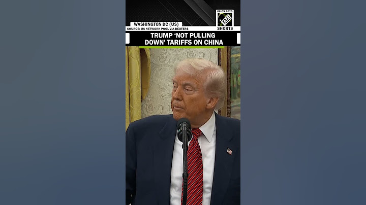 US President Trump says he won’t pull down tariffs on China to bring Beijing to negotiating table