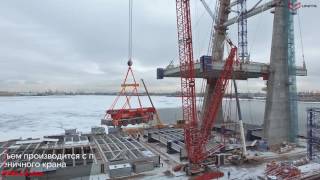 RENTAL UNITS/ Рентал Юнитс ЗСД Васильевский остров Подъем автокрана Liebherr LTM 1200 5 1(, 2016-05-16T14:18:10.000Z)