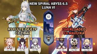 C0 Zibai &amp; C0 Mavuika Overloaded | Spiral Abyss 12th Floor | Genshin Impact 6.5 (Luna VI)