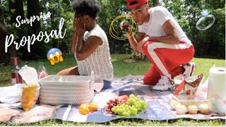 QUARANTINE PICNIC TURNED INTO SURPRISE PROPOSAL | IM ENGAGED!!