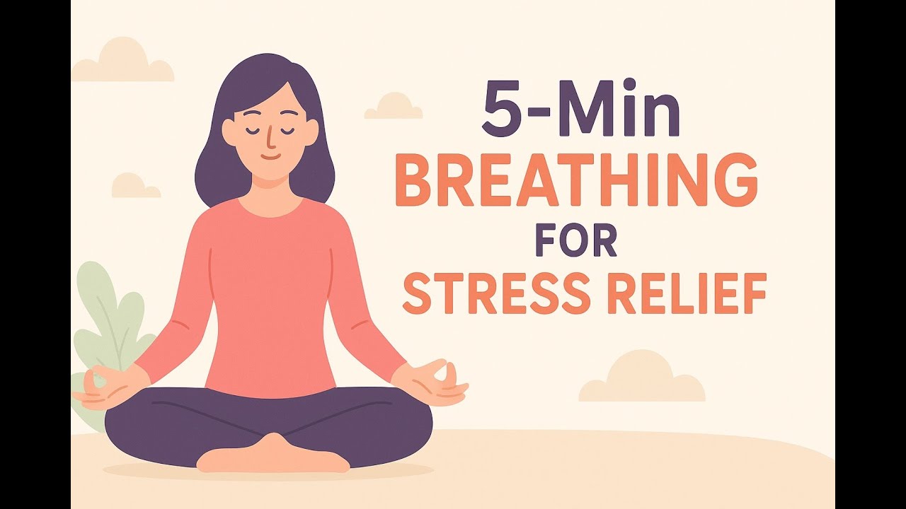 Guided Practice 5 Minute Breathing Exercise for St - YouTube