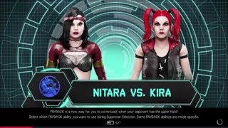 WWE 2K19 - Mortal Kombat - Nitara vs  Kira - Women's Championship Tournament