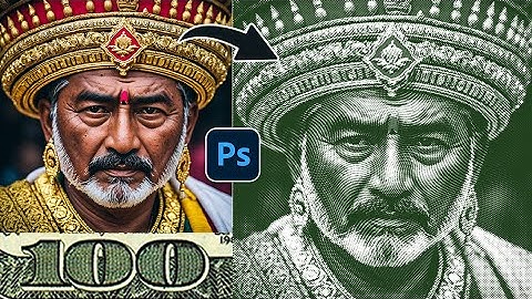 Photoshop Tutorial | Money Engrave Effect | Dollar Texture