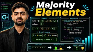 LeetCode Majority Element Problem Solved in C++ | Best Approach