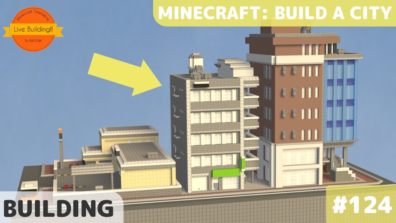 マイクラ現代建築 小さめのビルを作る Live Building 124 Minecraft Timelapse トミのyoutube ゲーム実況ランキング