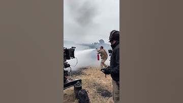 This is what filming an explosion scene really looks like! #shortsfeed #trendingshorts #actionscene