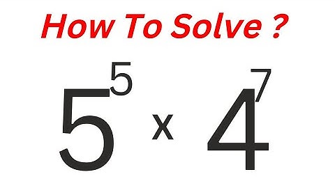 Math Olympiad Challenge 5^5x4^7 | Calculate Without Calculator | Best Trick...