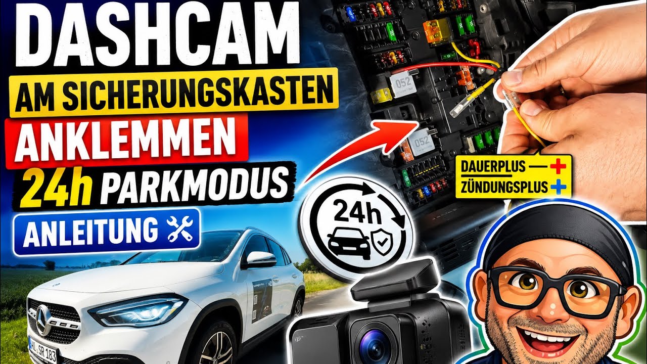 Auto Dashcam an Dauerplus (Sicherungskasten) anschließen für Parkmodus - WireKit kurz & knackig DIY