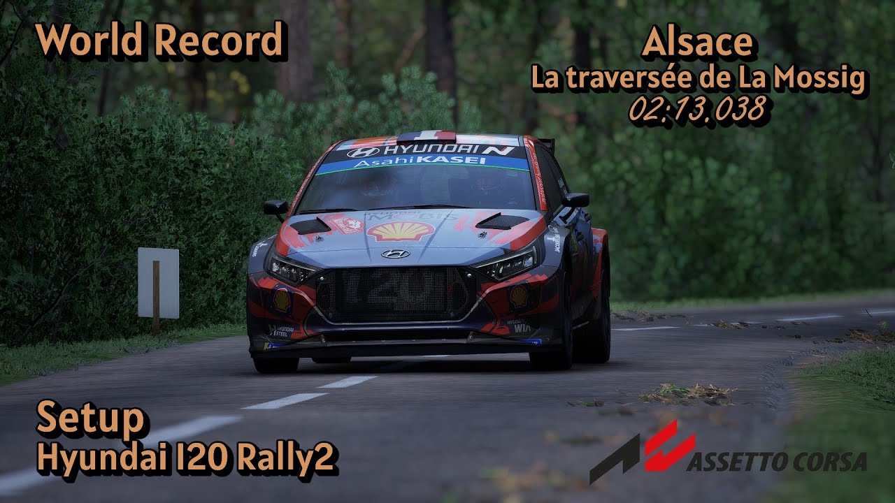 ⏱️World Record🏆Alsace - La traversée de La Mossig | Hyundai I20 Rally2 | Setup | Assetto Corsa Rally