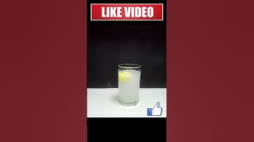 Amazing Lemon Salt Science Experiment #shorts