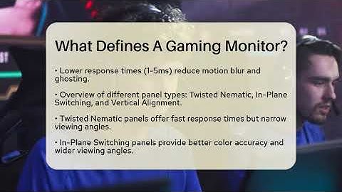 What Defines A Gaming Monitor? - Video Gamers Vault