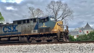 1st Train To Pass After Derailment, CSX ReRoutes Over Norfolk Southern, Pacing 1st Train In Glendale