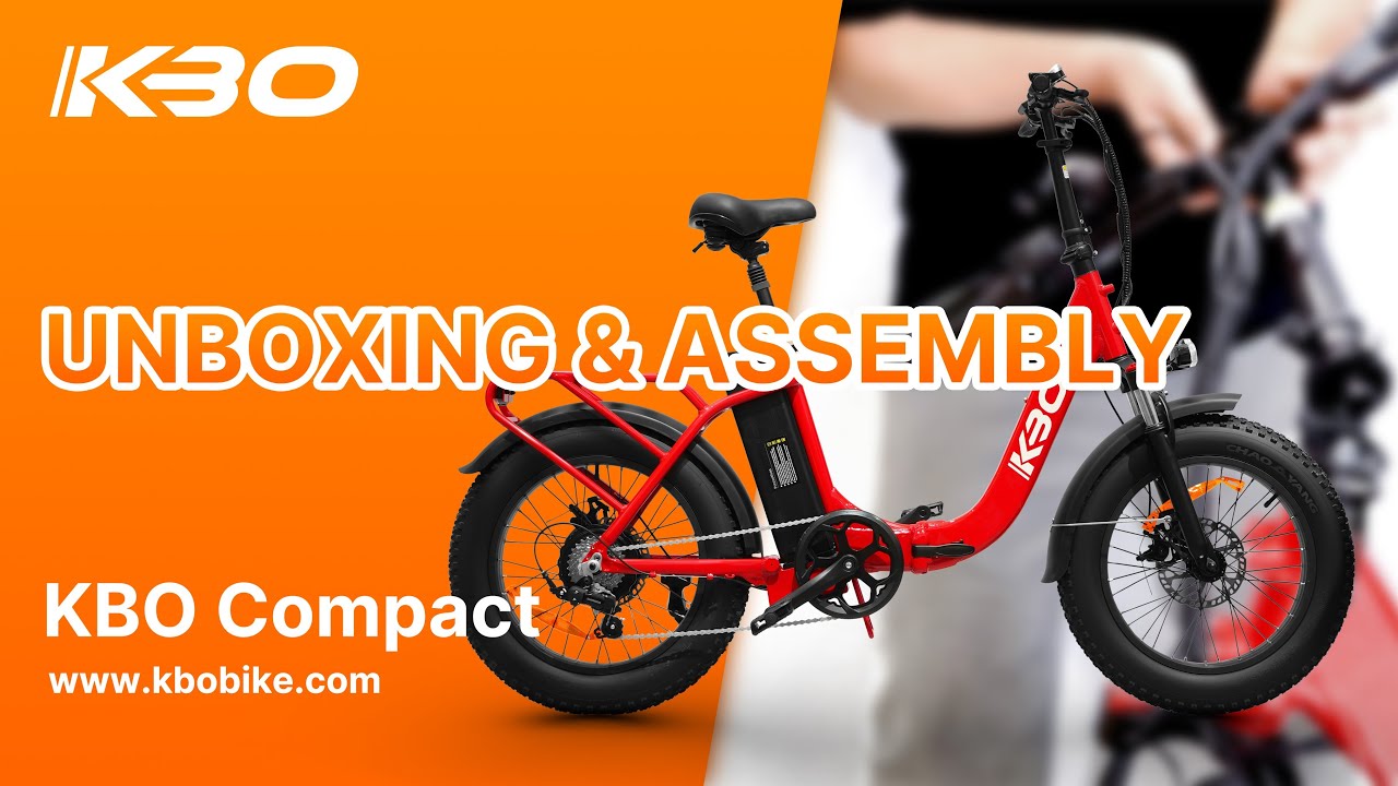 KBO Compact Unboxing&Assemble The Best Value Fat Tires Versatile Foldable Ebike YouTube