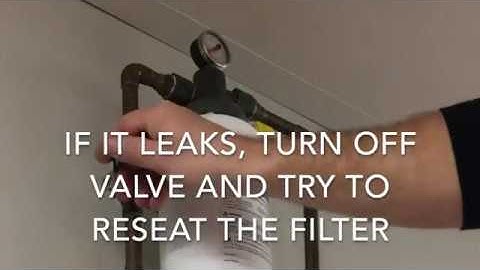 3M WATER FILTER CHANGE